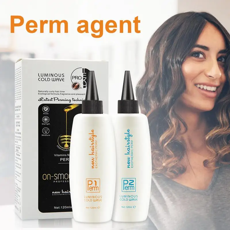 Perm Kit Voor Vrouwen Krullend Permanent Haar Kit Professionele Permanent Geur-Vrije Permanent Agent Voor Kapsalon Thuis Haarverzorging Styling