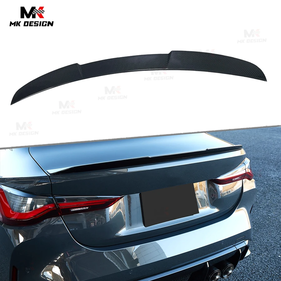 

Carbon Fiber Rear Trunk Lip Spoiler for G80 M3 G82 M4 2021-2025 3D Style Rear Trunk Spoiler Boot Lip Wing Car Accessories