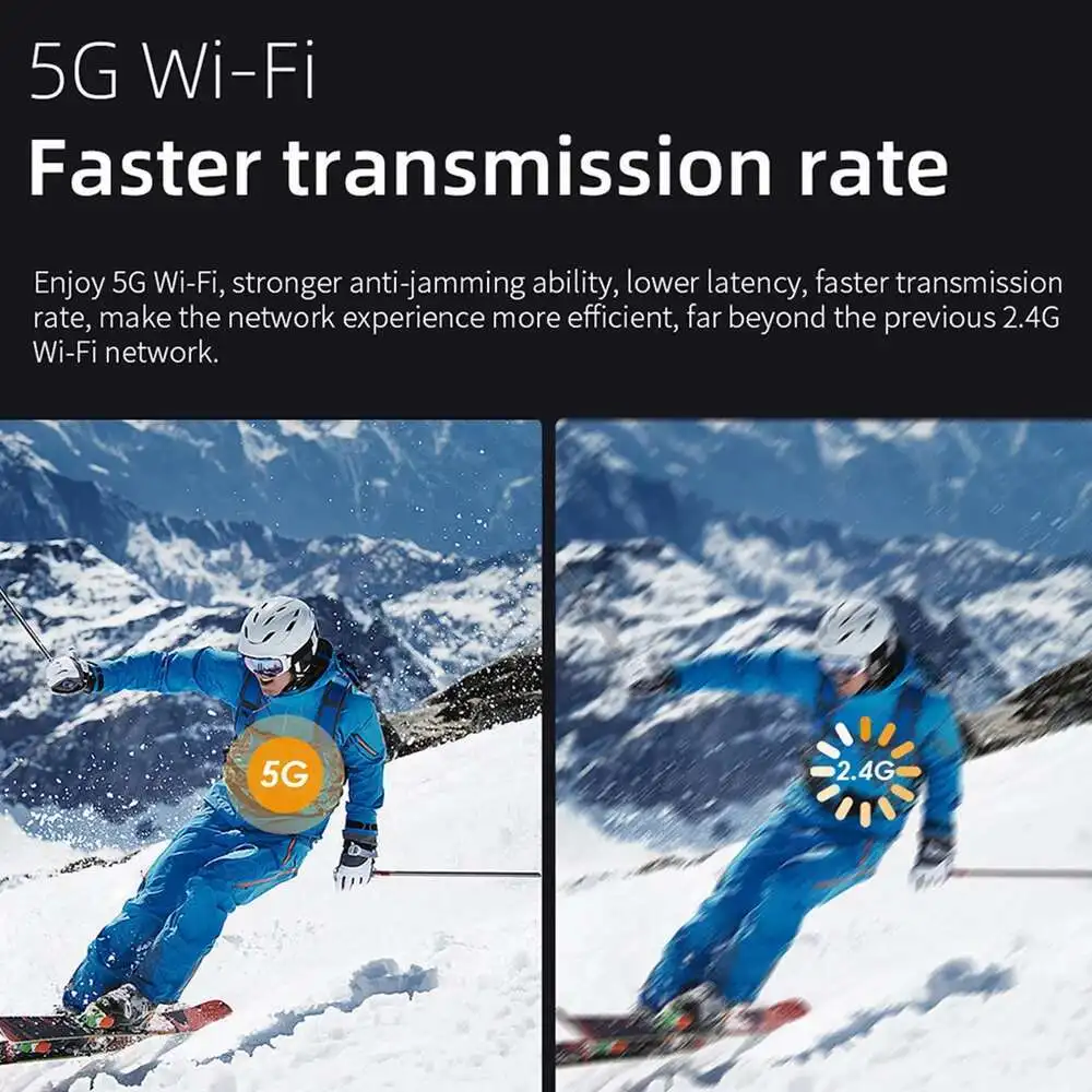 جهاز عرض Everycom Touyinger T5W Beam 1080P FHD 4K جهاز عرض تلفزيوني ذكي LED فيديو أندرويد 5G WIFI مسرح منزلي