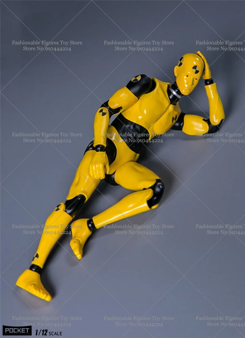 DAMTOYS DPS01 DPS02 1/12 soldado masculino pintura hombre Testman Crash Test Dummy 6 ''figura de acción dibujante cuerpo articulado muñecas modelo