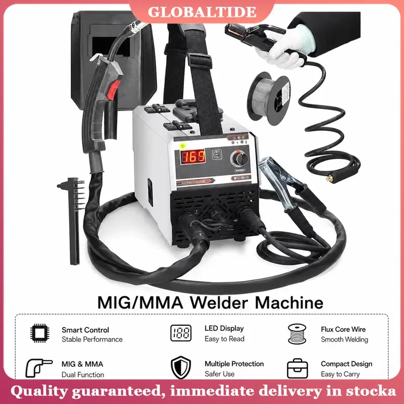 120A 2 in 1 MIG MMA Welder Portable IGBT Inverter CO2 Gasless Electric Welding Machine 220V