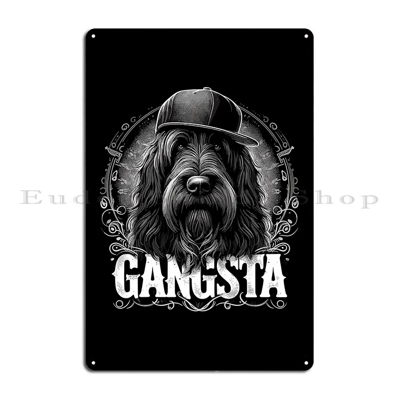 الأيرلندية جحر العصابات العصابات الكلب هدية Airedale جحر أمي النبيلة الموالية والمحبة تصميم معدني جدار ديكور تين تسجيل ملصق #4