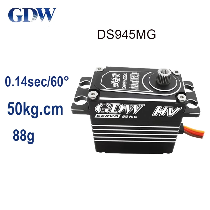 

GDW RC Servo DS820MG DS830MG DS945MG Full Metal Shell Steel Gear Digital Coreless Motor For RC Car Fixed Wing Turbojet UAV Robot