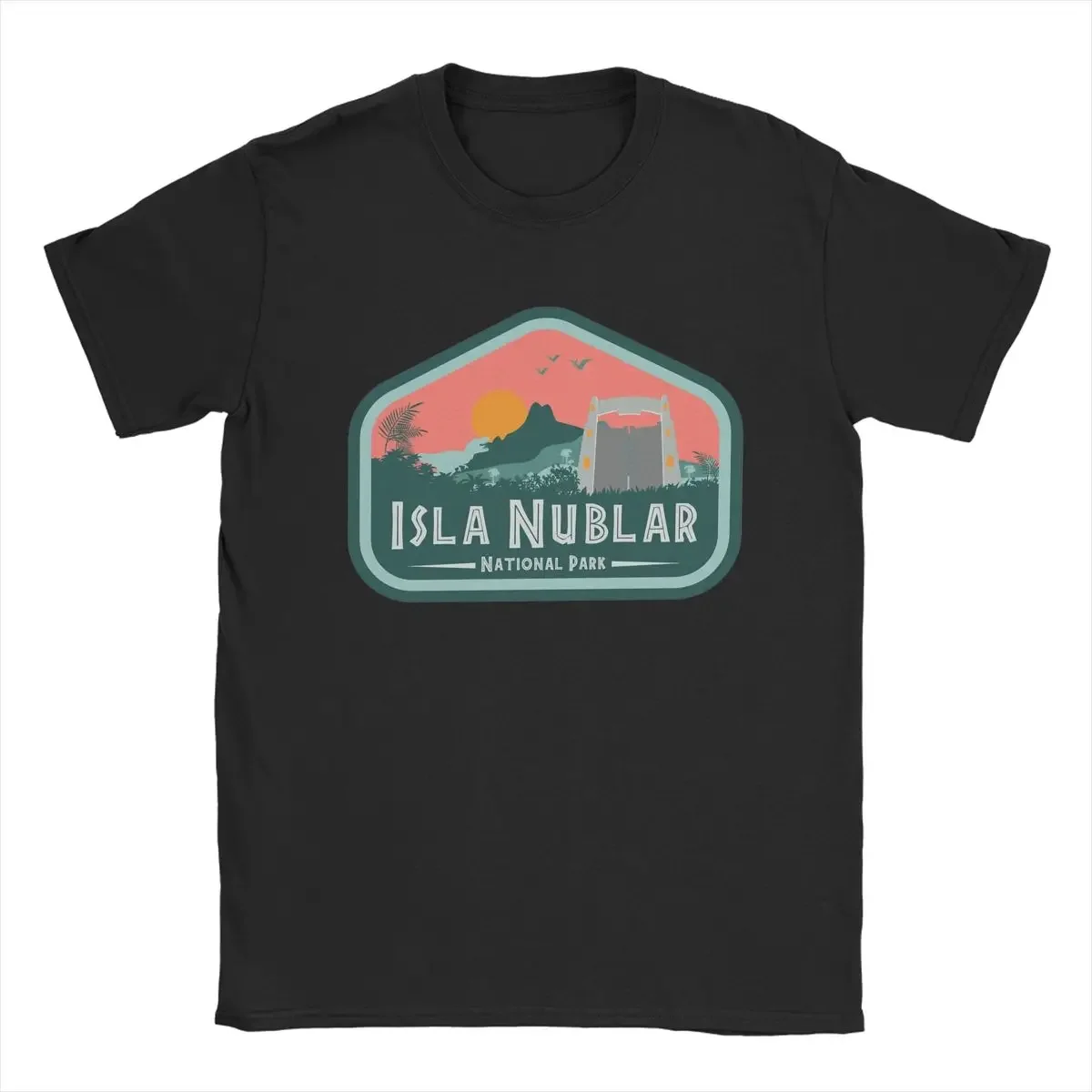 Isla Nublar Jurassics Parks T-Shirts Men Creative Cotton Tee Shirt Crew Neck Short Sleeve T Shirt Birthday Present Tops