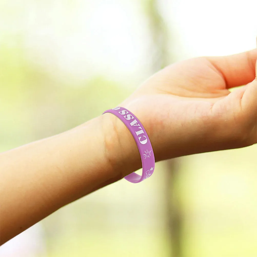 

20Pcs Graduation Season Silicone Wristbands Comfortable Adjustable Fit Fashionable Graduation Party Accessories Congrats Grad