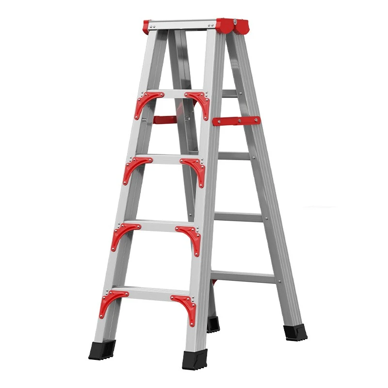 Delixi Electric Aluminum Alloy Herringbone Ladder Household Thickened and Bold Multifunctional Engineering Special Folding