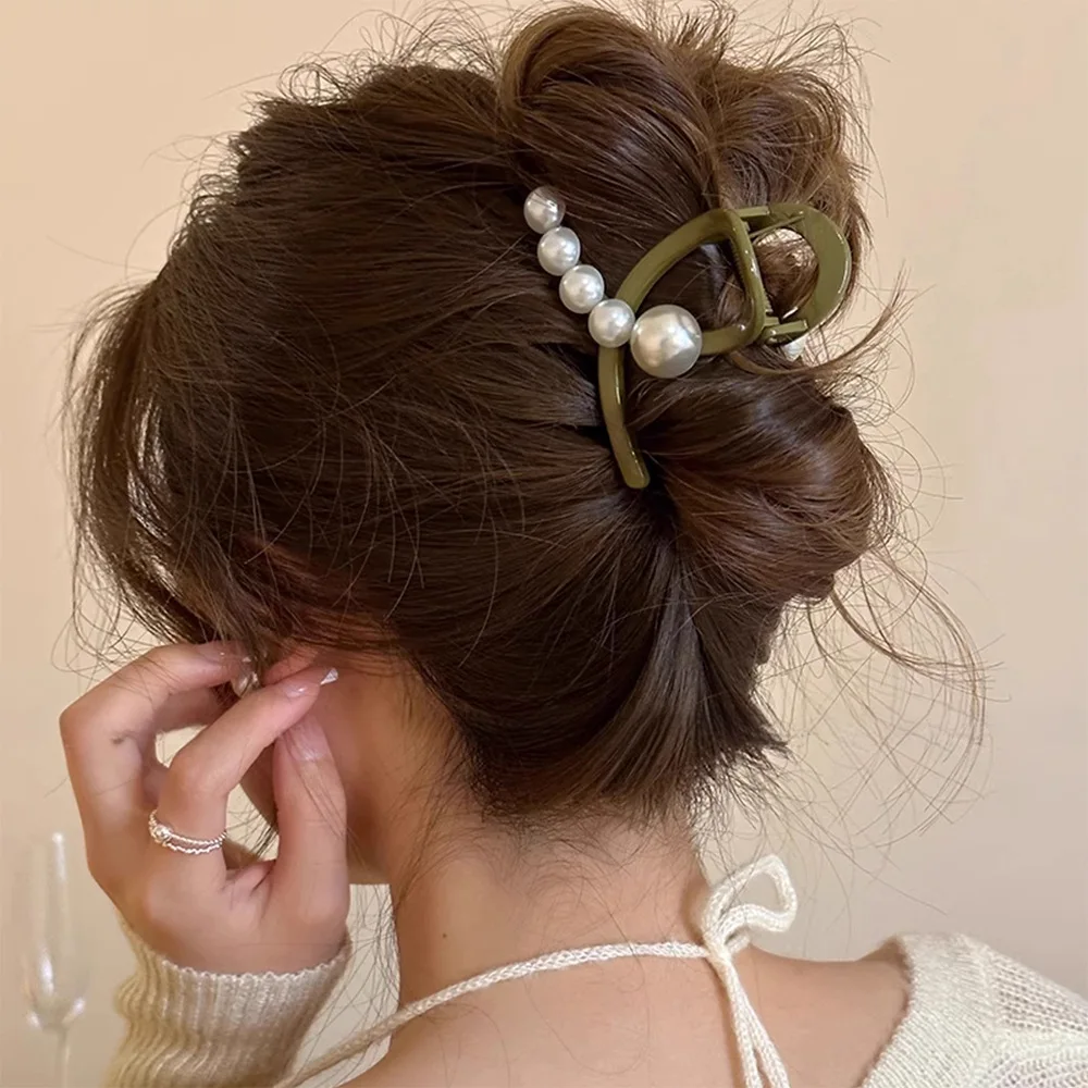 Cute and Colorful Hair Clips for Girls Pearl decoration hairpin  hair clips for women