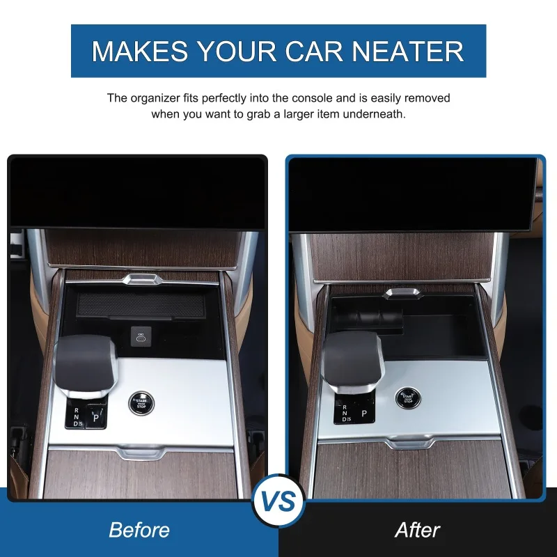 ABS Center Storage Tray Car Organizer Storage Box For 2023 2024 2025+ Range Rover Executive  Car Interior  Accessories