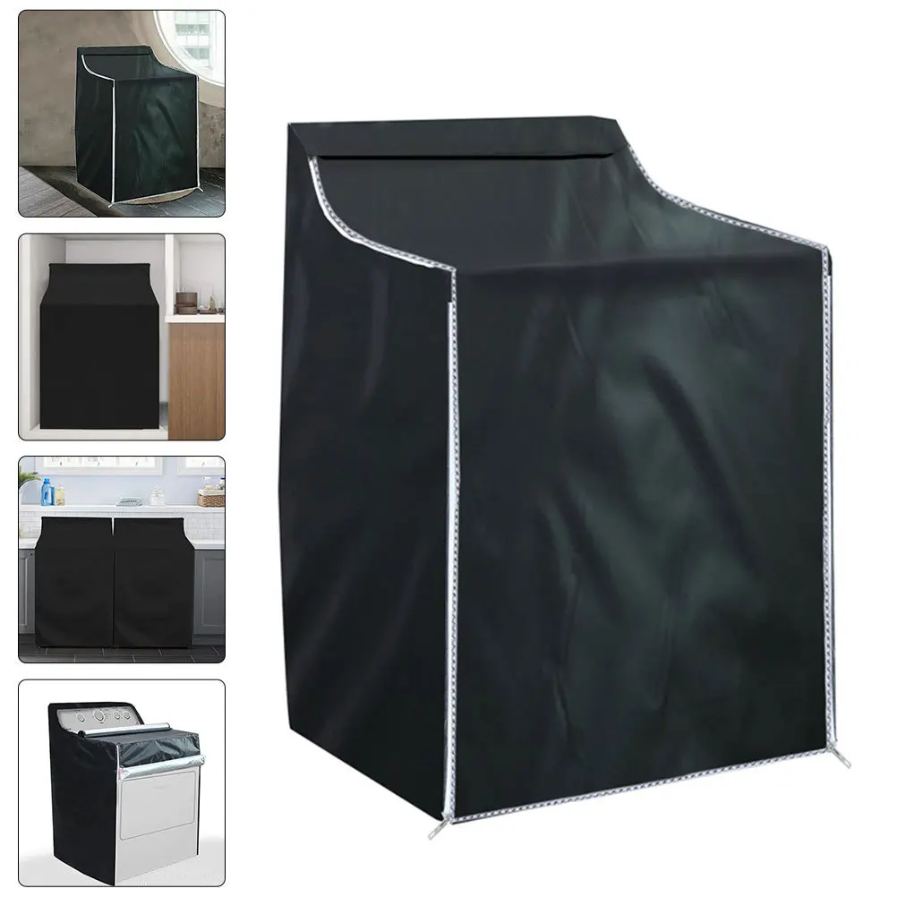 

Waterproof Oxford Cloth Washing Machine Cover 4-Side Protection for Washer Dryer Dust Uv Laundry Accessory