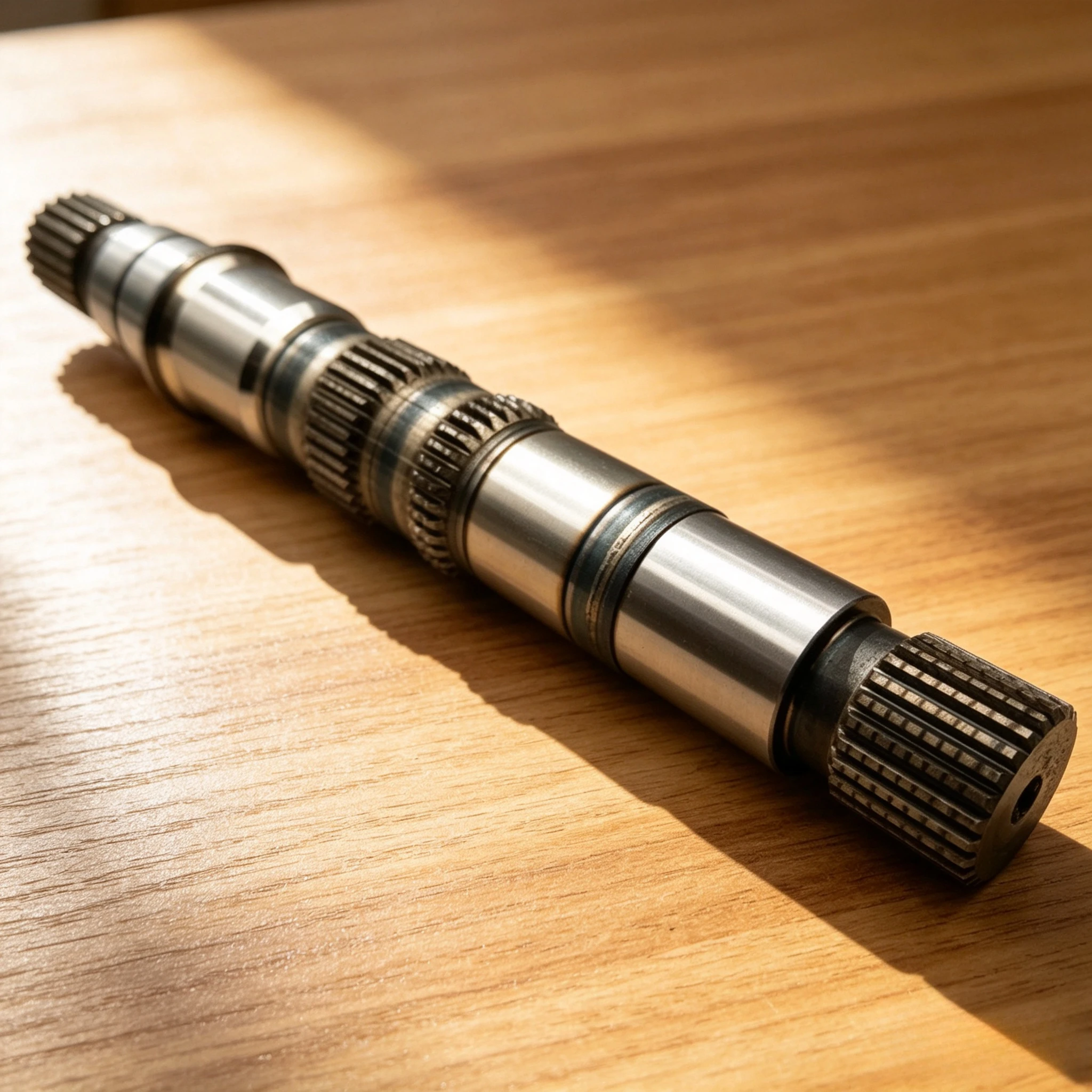 The 90R75 Hydraulic Pump Component Drive Shaft 90R075 and 90L075 Piston Pump Shafts. Arrow