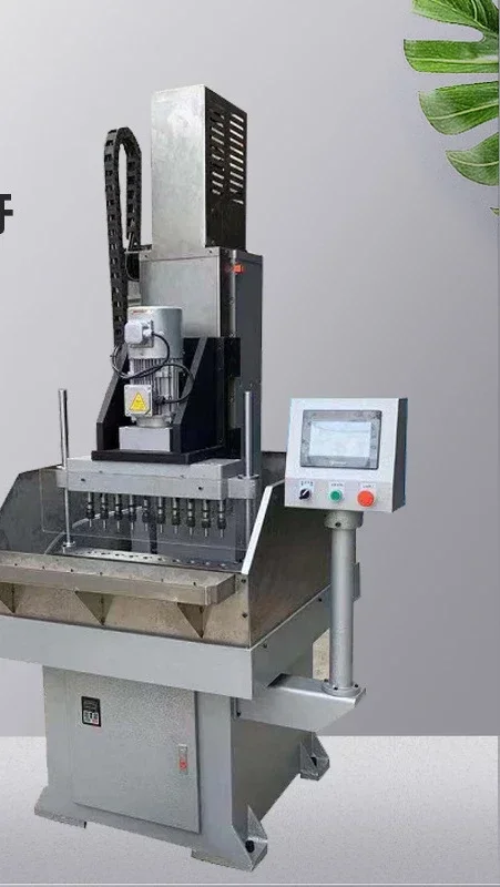 Small CNC drilling and tapping integrated machine with dual servo drilling, chamfering   completed in one go