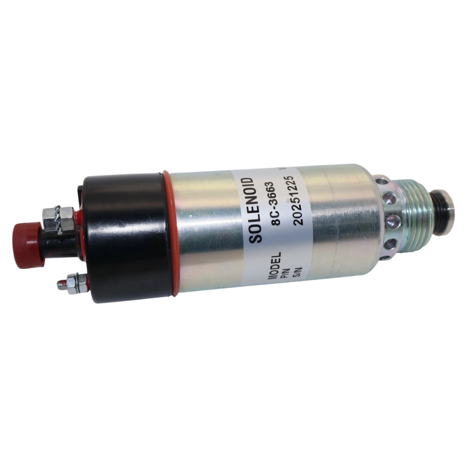

8C-3663 8C3663 24V Fuel Shutdown Stop Solenoid Compatible for Caterpillar CAT IT14F IT14B IT18F IT12B IT28F Integrated Tool Rack