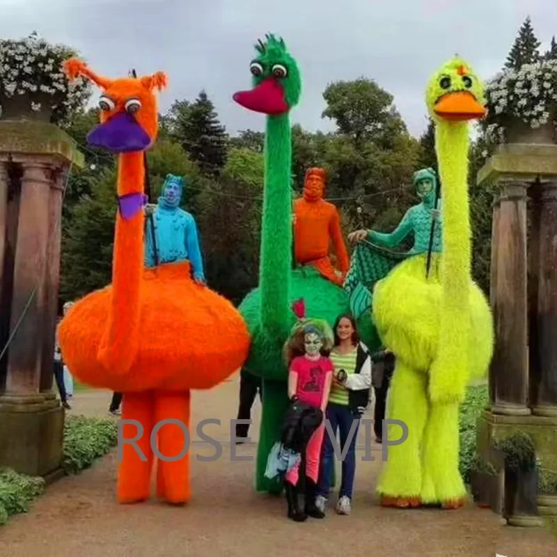 Struisvogel Stelten Kostuums Nachtclub Bar Muziekfestival Cosplay Feestkostuum Openingsceremonie Verjaardagsfeestje Benodigdheden Dans Prop