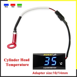 Sensor de temperatura de culata de motocicleta norxi mini instrumento digital cuadrado humedad para motocicleta nmax125