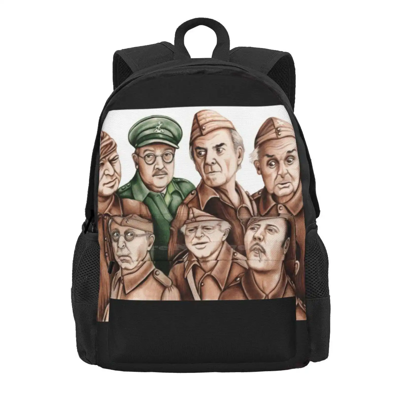 Dad'S Army Hot Sale Schoolbag Backpack Fashion Bags Dads Army Pike Captain Mainwaring Sergeant Frazer Private Walker Private