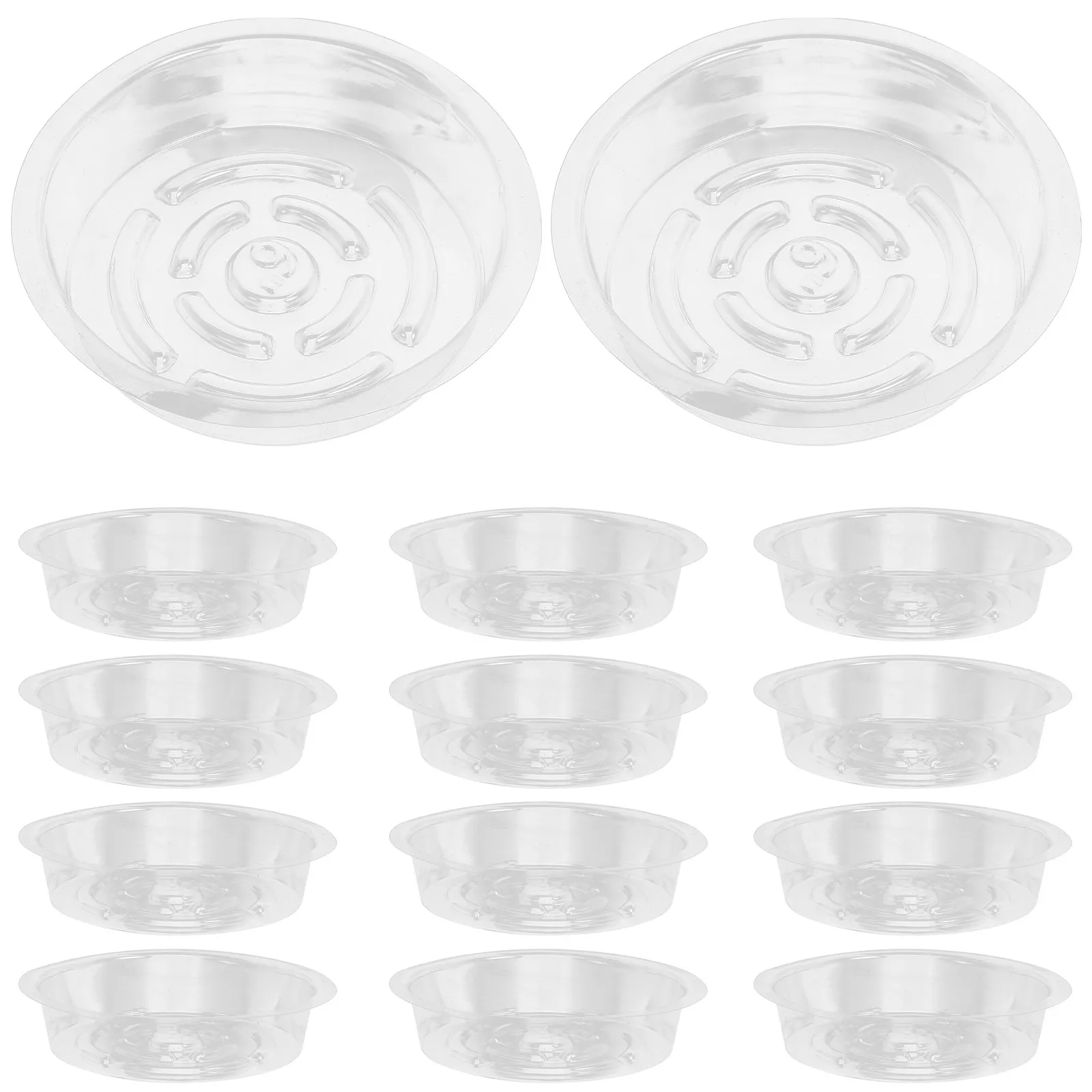 30Pcs Plastic Flower Pot Trays Pet Drainage Saucers for Indoor Outdoor Plants Water Resistant Drip Trays Plant Pot Base