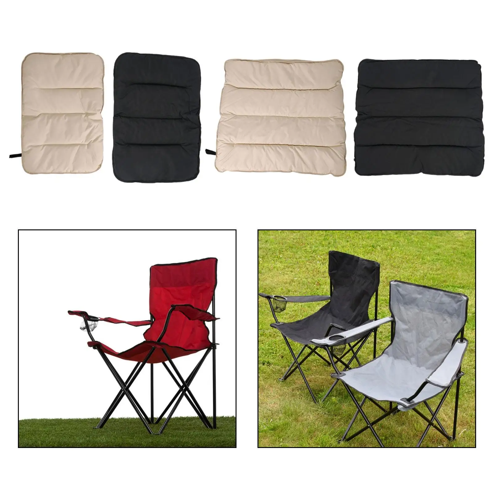 وسادة كرسي الشاطئ، وسادة دعم الظهر، وسادة كراسي الشاطئ العملية، وسادة مقعد قابلة للطي للمشي لمسافات طويلة والمناسبات الرياضية #4
