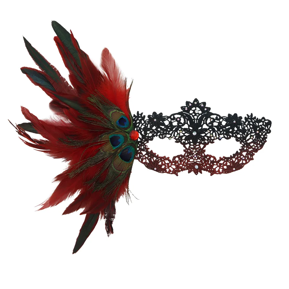 Mezza maschera maschera elegante maschera per gli occhi sexy per cosplay adulti donne