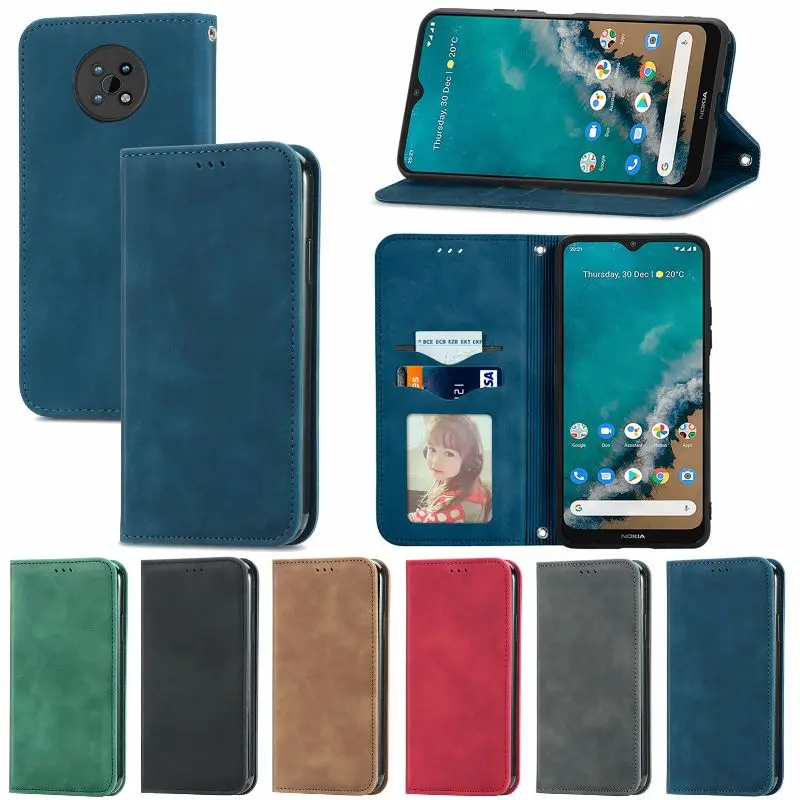 

Leather Card Wallet Phone Case For Nokia 8.3 7.2 6.2 5.4 5.3 4.2 3.4 3.2 2.4 2.3 2.2 1.4 Shockproof Magnetic Holder Flip Cover