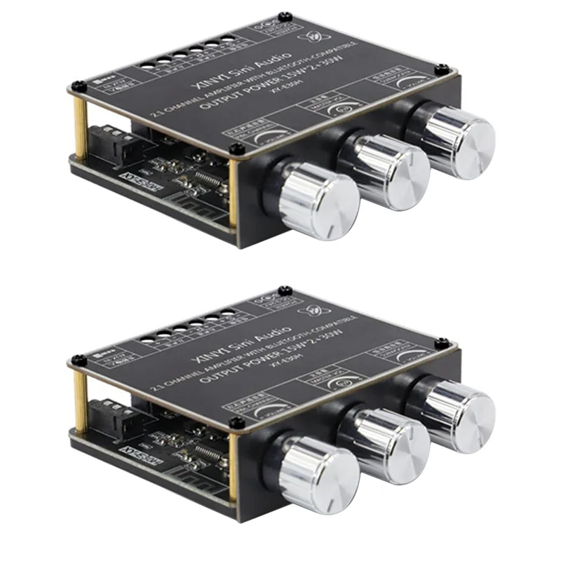 【Venta caliente】 2X XY-E30H Módulo de placa amplificadora de potencia de Audio Bluetooth 5,1 de 2,1 canales alto y bajo 15Wx2 + 30W
