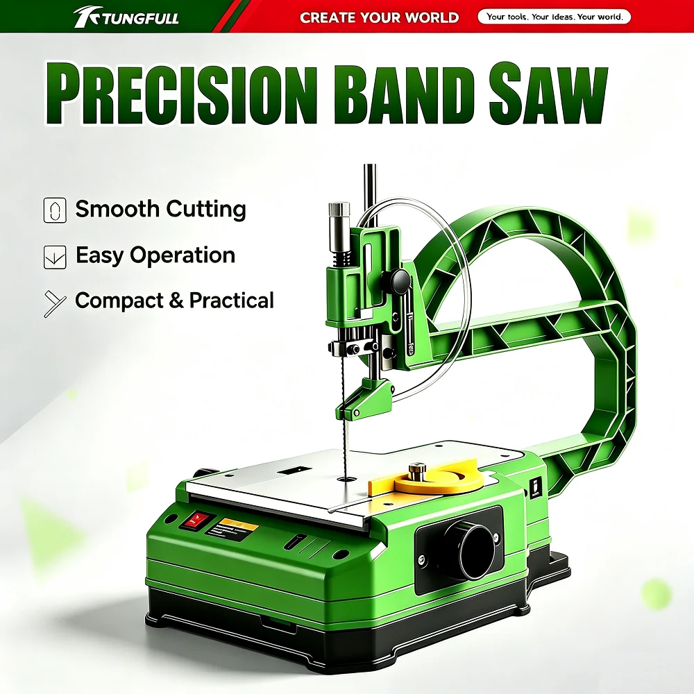 Desktop Curve Saw Scroll Saw Benchtop Electric Precision Cutting Machine For Wood Plastic DIY Craft Woodworking Household
