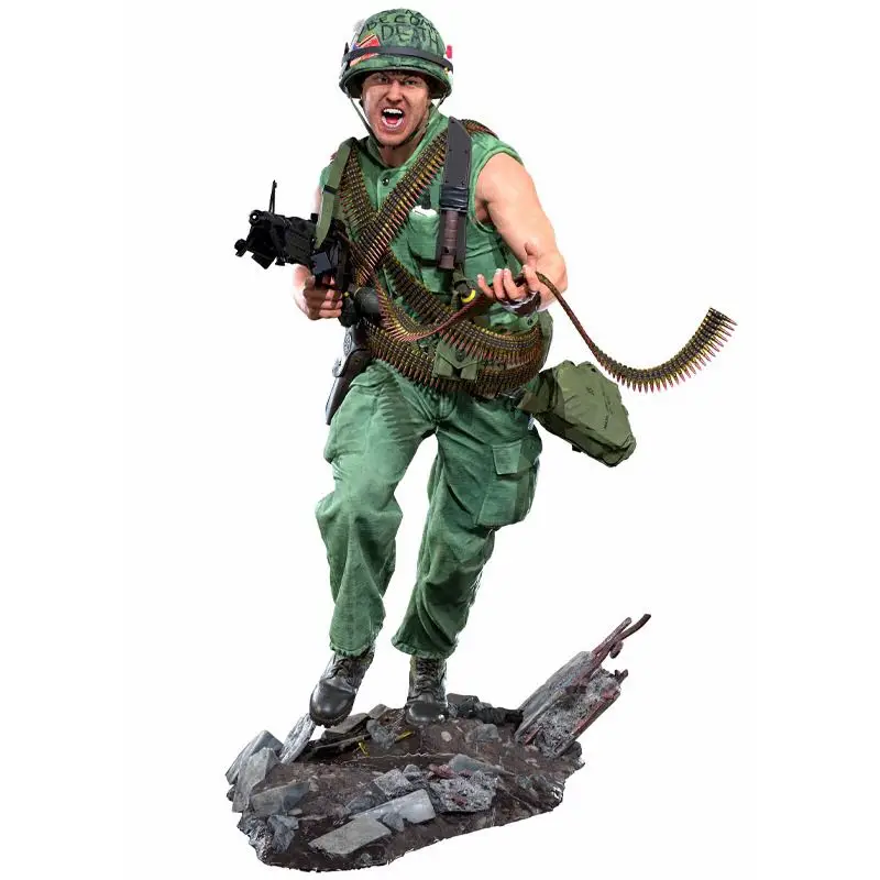 1/16 Scale Die-cast Resin Figure Model Assembling Kit Resin Mannequin Toy Soldier Unpainted