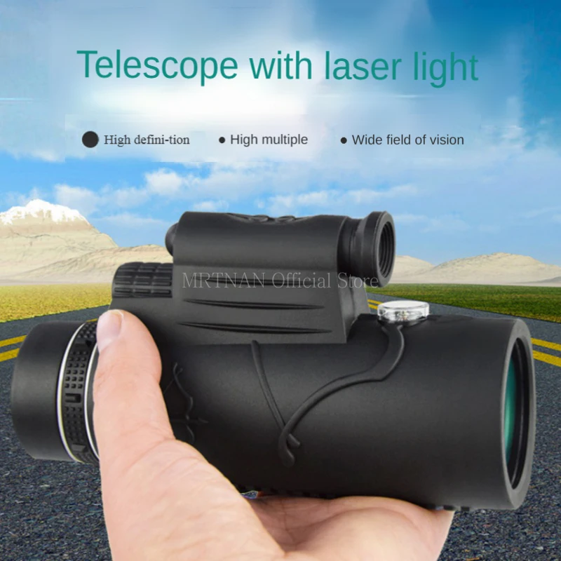 Telescopio monocular HD zoom largo alcance con trípode y clip móvil - imagen 3