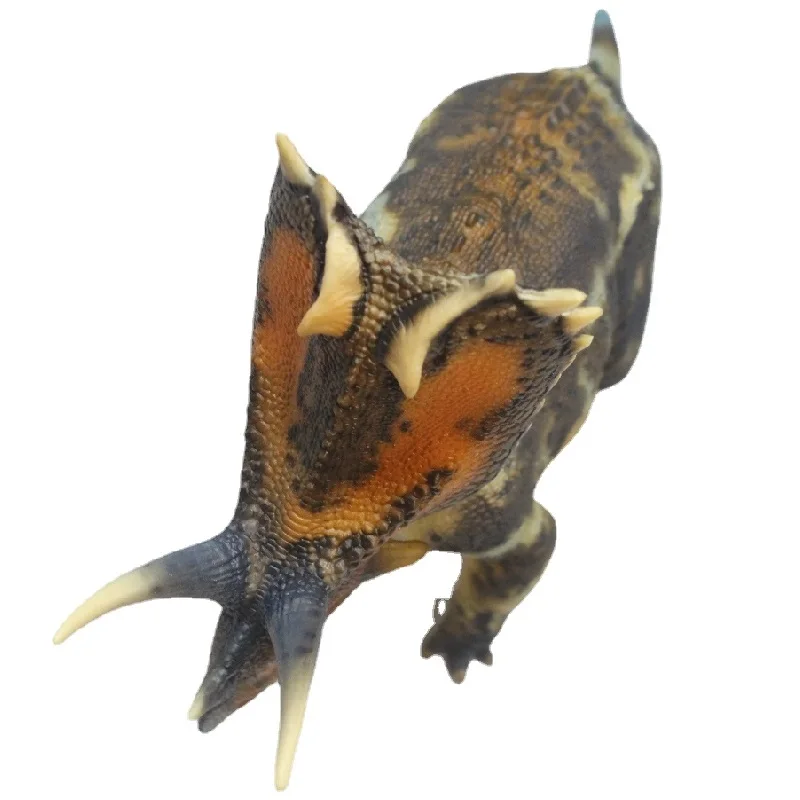 HAOLONGGOOD 1:35 Pentaceratops Dinosaur Toy Ancient Prehistroy Animal Model Navy Version