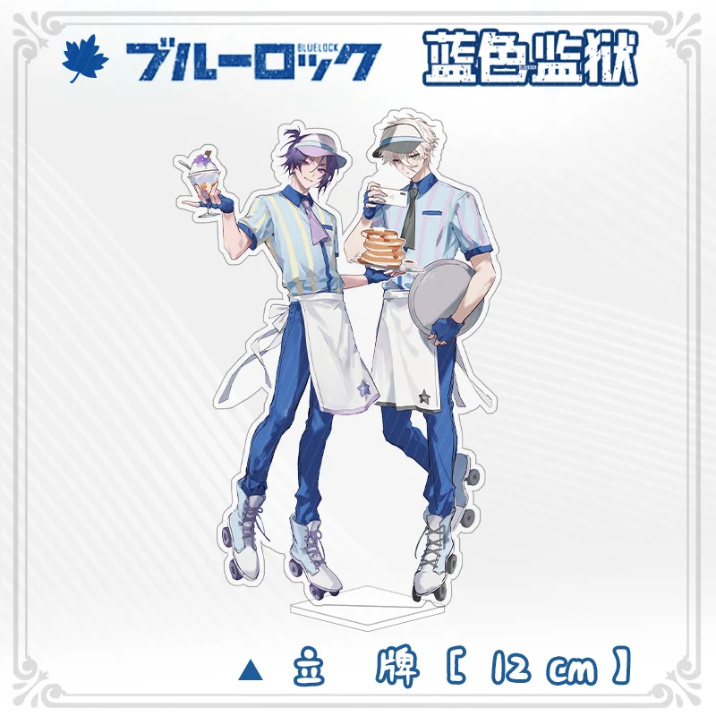 الأزرق قفل ناجي Seishiro ميكاجي ريو أرقام الاكريليك حامل أنيمي نموذج حلية اكسسوارات نماذج سطح المكتب الحلي