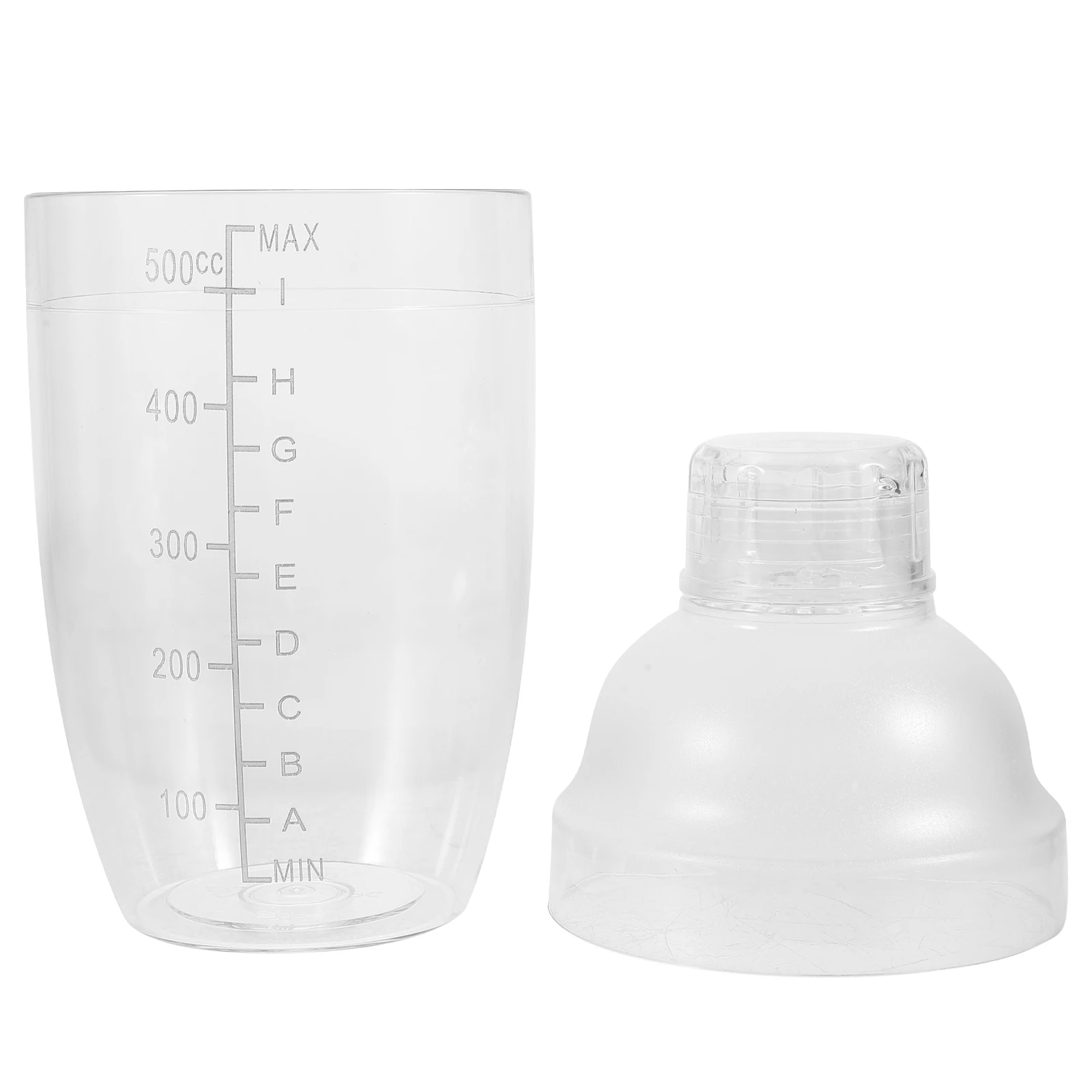 

Thickened Plastic Cocktail Shaker Transparent Beverage For Home Bar Bartender Use Handheld Wine Drink Shaking