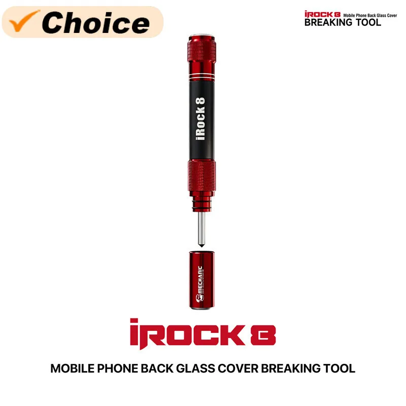 MECHANIC iRock 8 Back Glass Breaking Pen for Mobile Phone Broken Back Glass Breaking Tool Repair Auto-spring Glass Blaster
