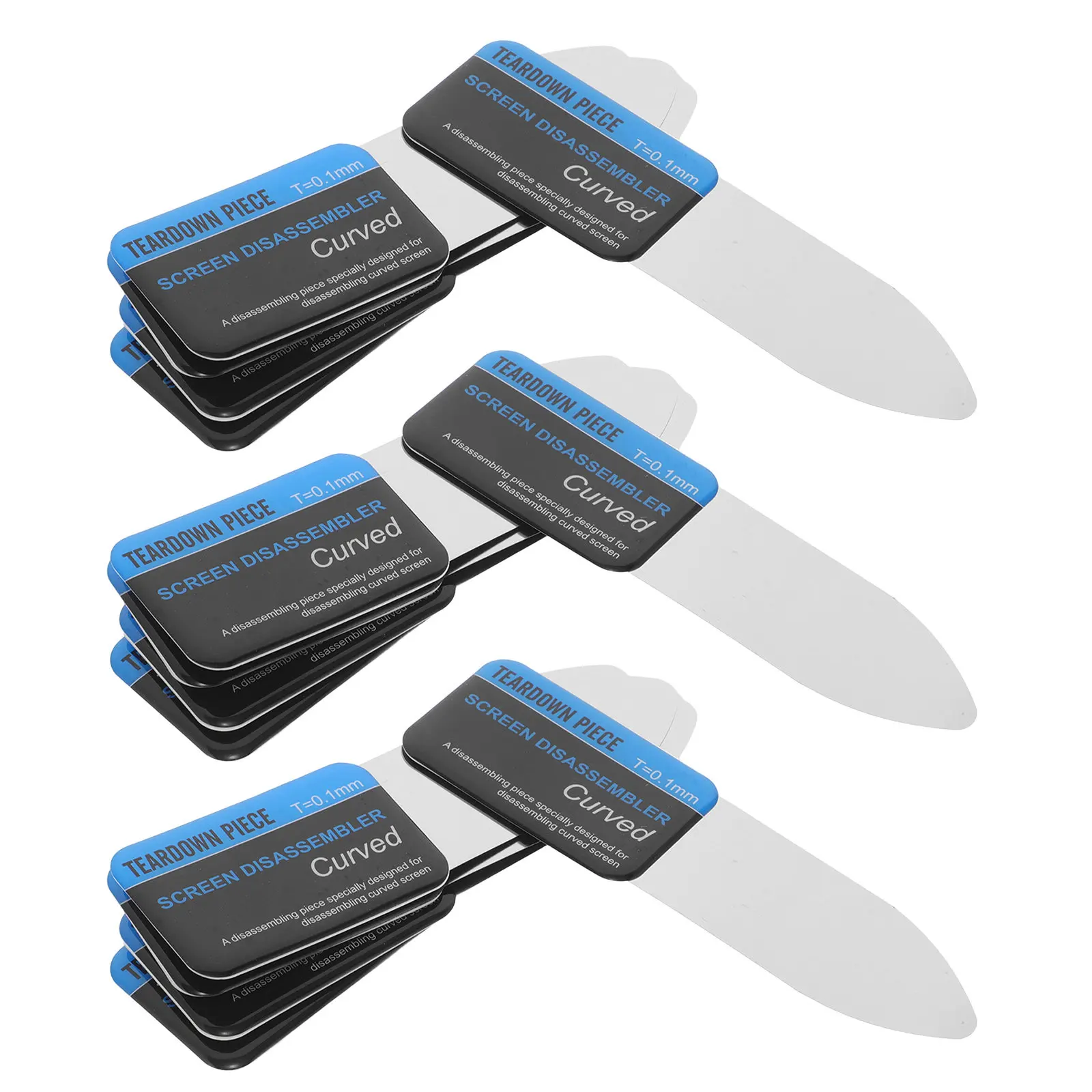 15Pcs Flexible Steel Spudger Set Precision Curved Screen Opening Tool for Mobile Phone Laptop LCD Screen Removal Repair Kit