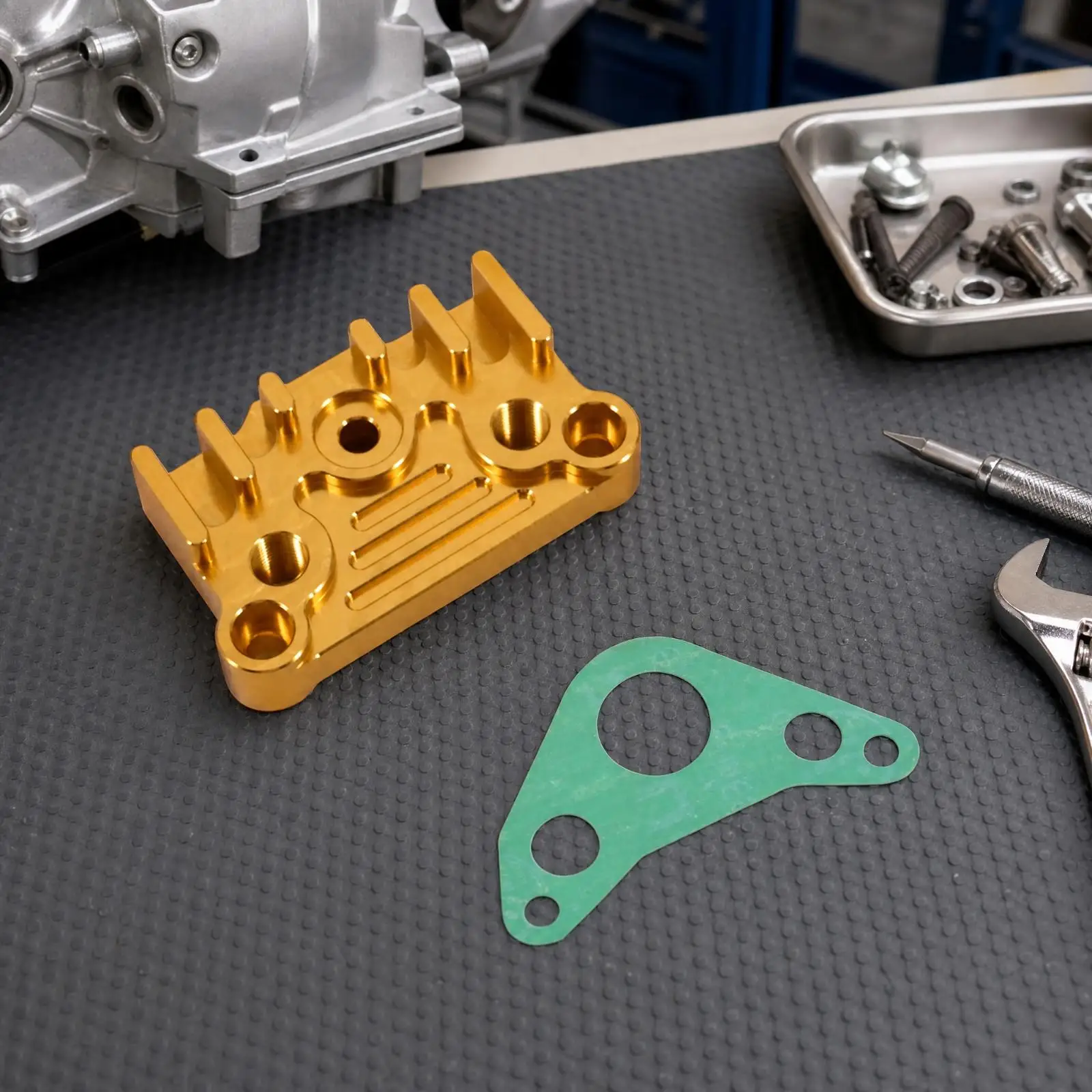Dirt Bike Motorcycle Engine Cover CNC Metal Cylinder Side Plate for 125cc 140cc Horizontal Engine Tuning