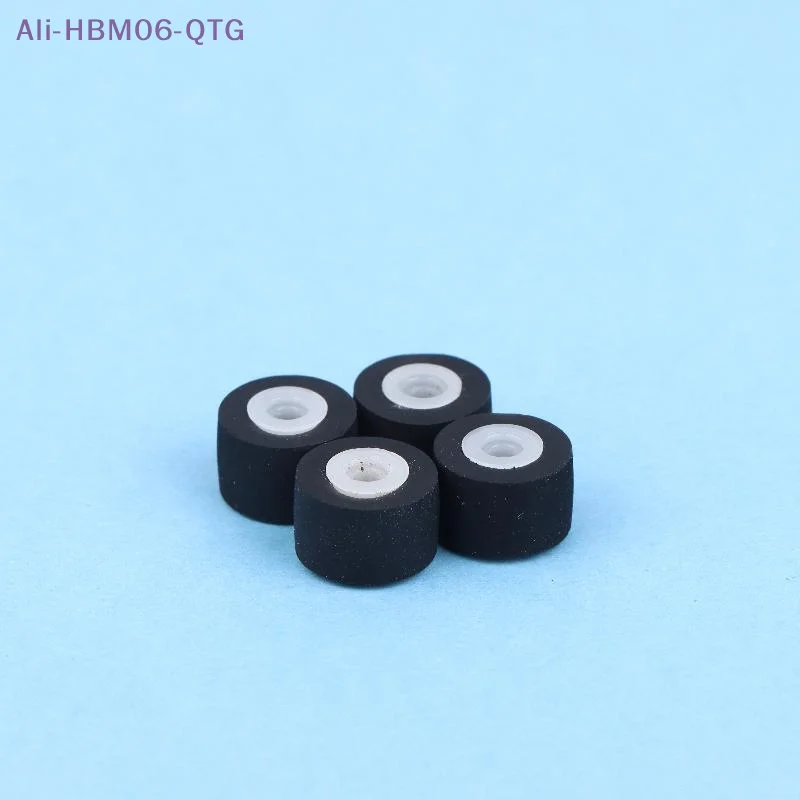 Hot 2Pcs 9x7x6x1.5mm Walkman Tape Drives Pinch Roller Tape Recorder Cassette Player Press Rubber Belt Wheel Pulley