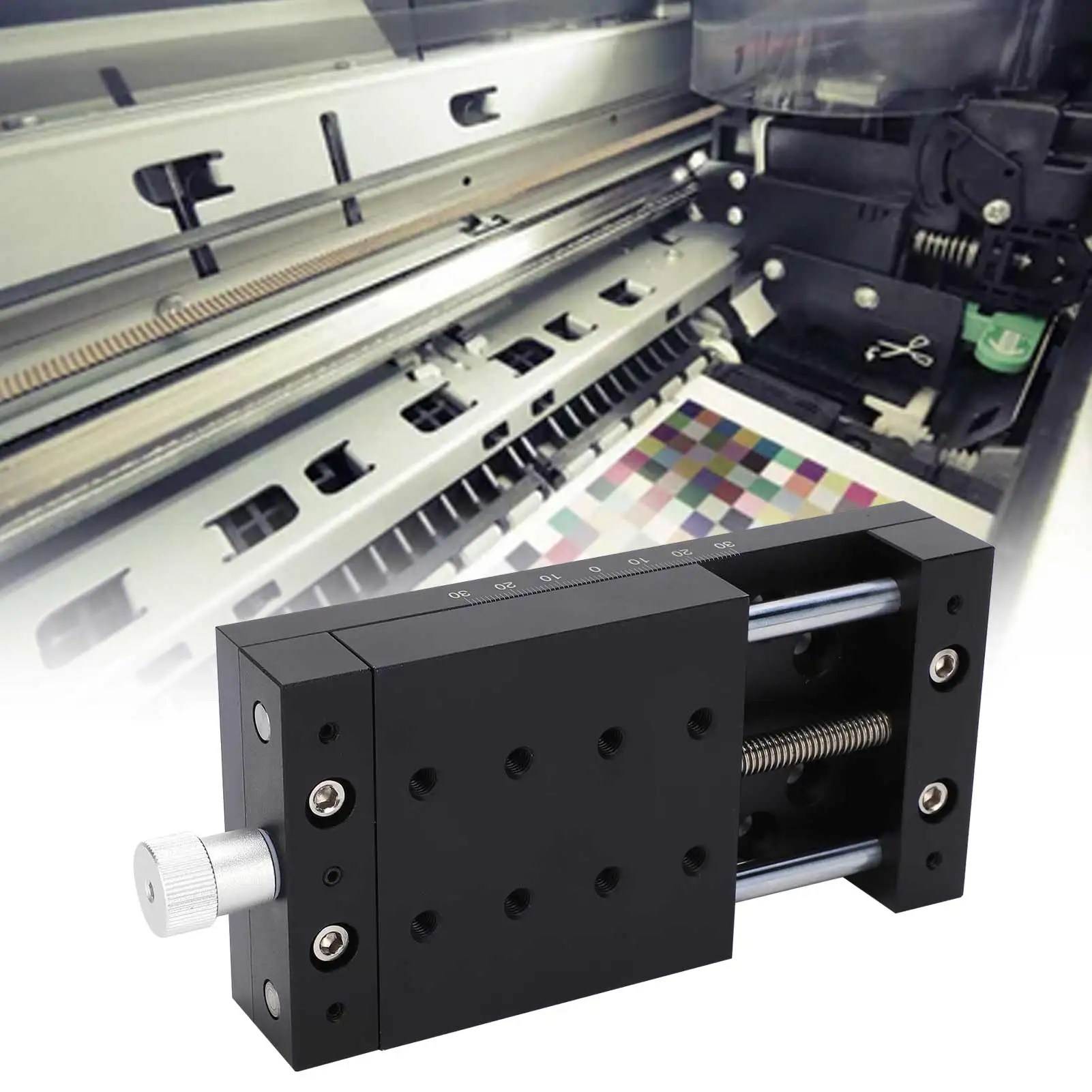 Manual  Linear Stage X‑ Linear Stage Manual Twist Fine‑Tune  Sliding Table Aluminum Alloy SP80A‑DB40