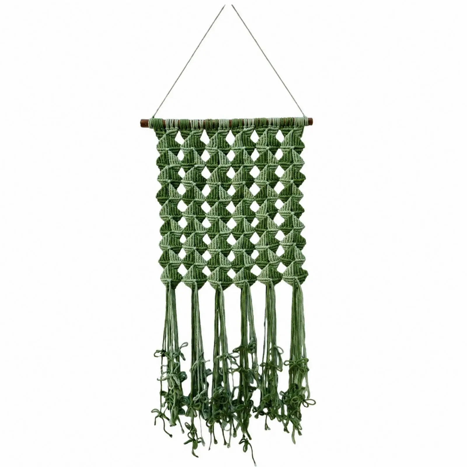 Handwoven Wall Tapestry with Fringe Boho Bohemian Cotton Wall Tapestry Geometric Hand Washable for Bedroom, Living Room