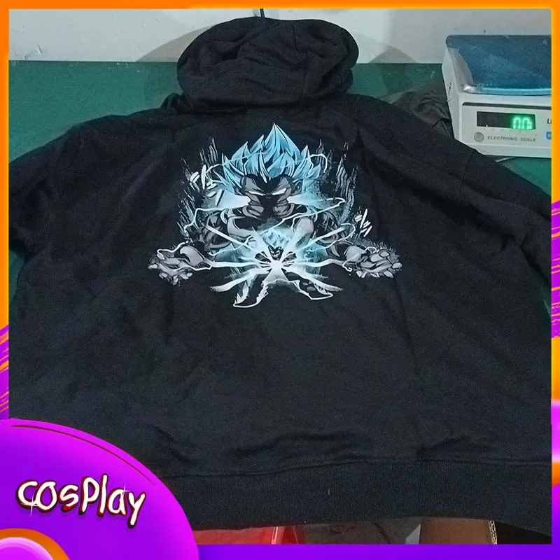 

Dragon Ball Vegeta Hoodie Cartoon Printed Hooded Sweatshirt Casual Fashion Long Sleeves Top Cotton Clothing Men'S Women'S Gift