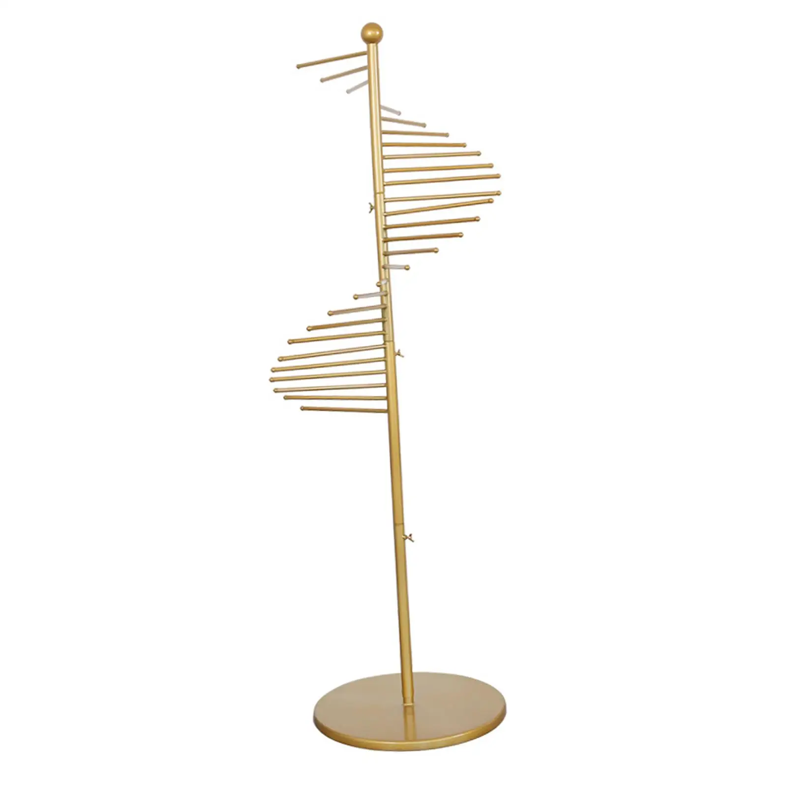Scarf Display Rack Spiral Scarf Holder Novelty Multipurpose Organizer Shelf Floor Display Stand for Belts Ties Cloakroom Home view 2