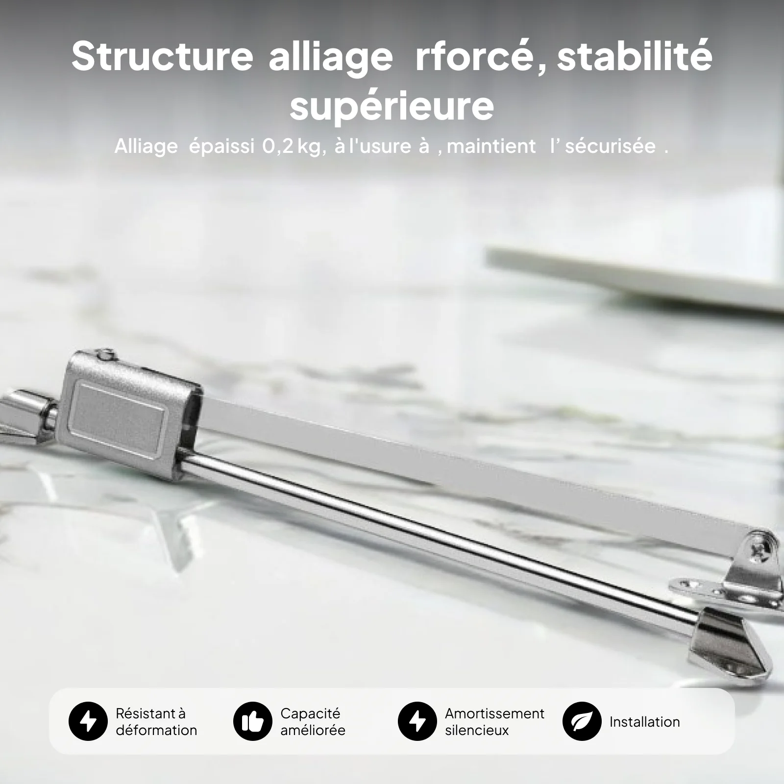 Cupboard Flap Down Door Stay Hardware Easy Installation Wear Resistant Accessories Smooth and Stable Cabinet Door Flap Hinge