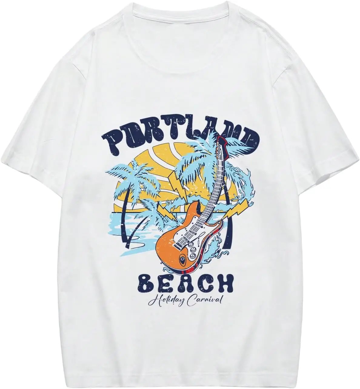 

Мужская футболка с рисунком, круглым вырезом и коротким рукавом