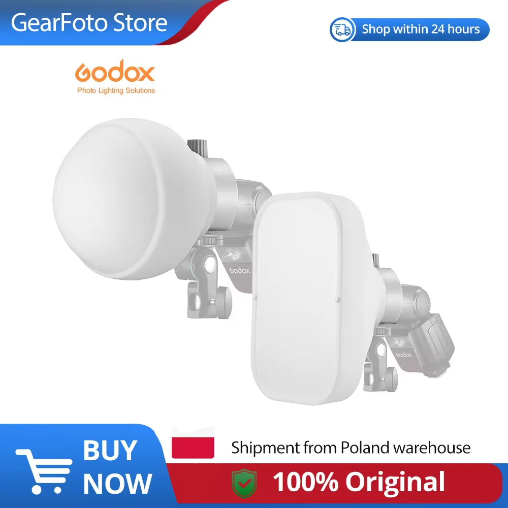 Godox ML-CS1625 ML-CD15 Diffuser Dome Kit met 3 adapters voor fotografie, flitsstudio, portretfotografie en livestreaming