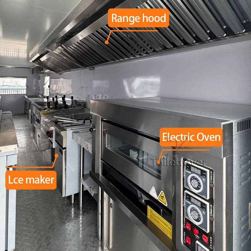 فريدة من نوعها خمر عربة الغذاء الشارع دونر كباب برغر التاكو الصينية شاحنة غذاء متنقلة مقطورة للشارع الوجبات السريعة والوجبات الخفيفة