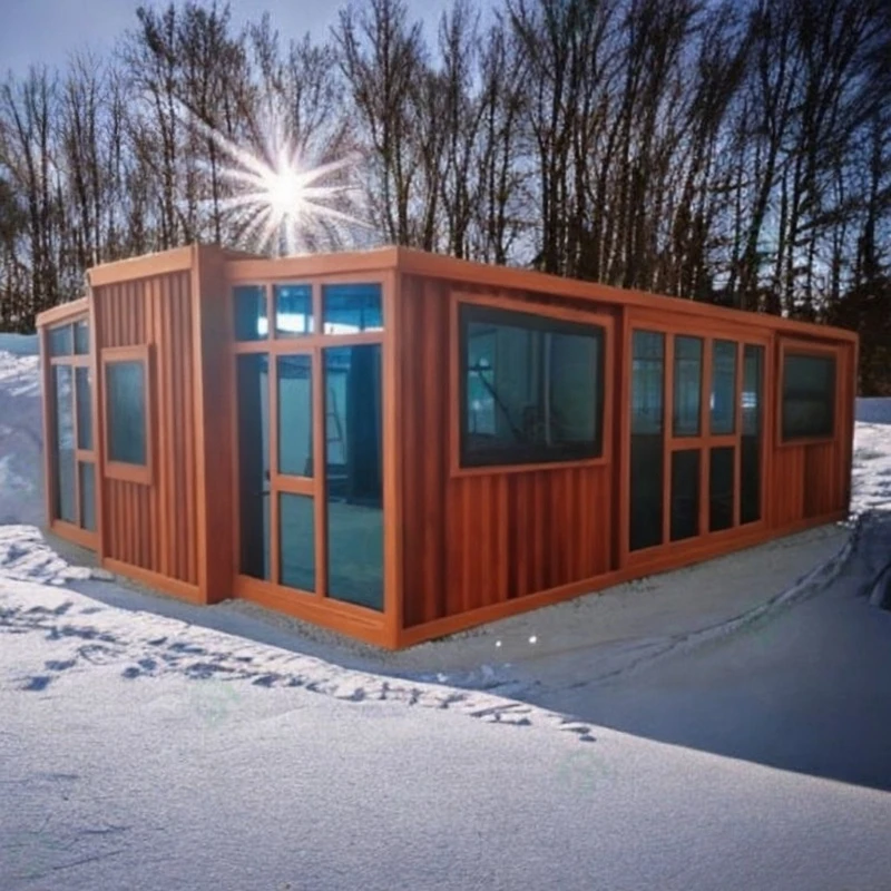 20Ft 40Ft Prefab Folding Box House Prefabricated Mobile Tiny House Farm Warehouse Barn Expandable Container House Garden Rooms