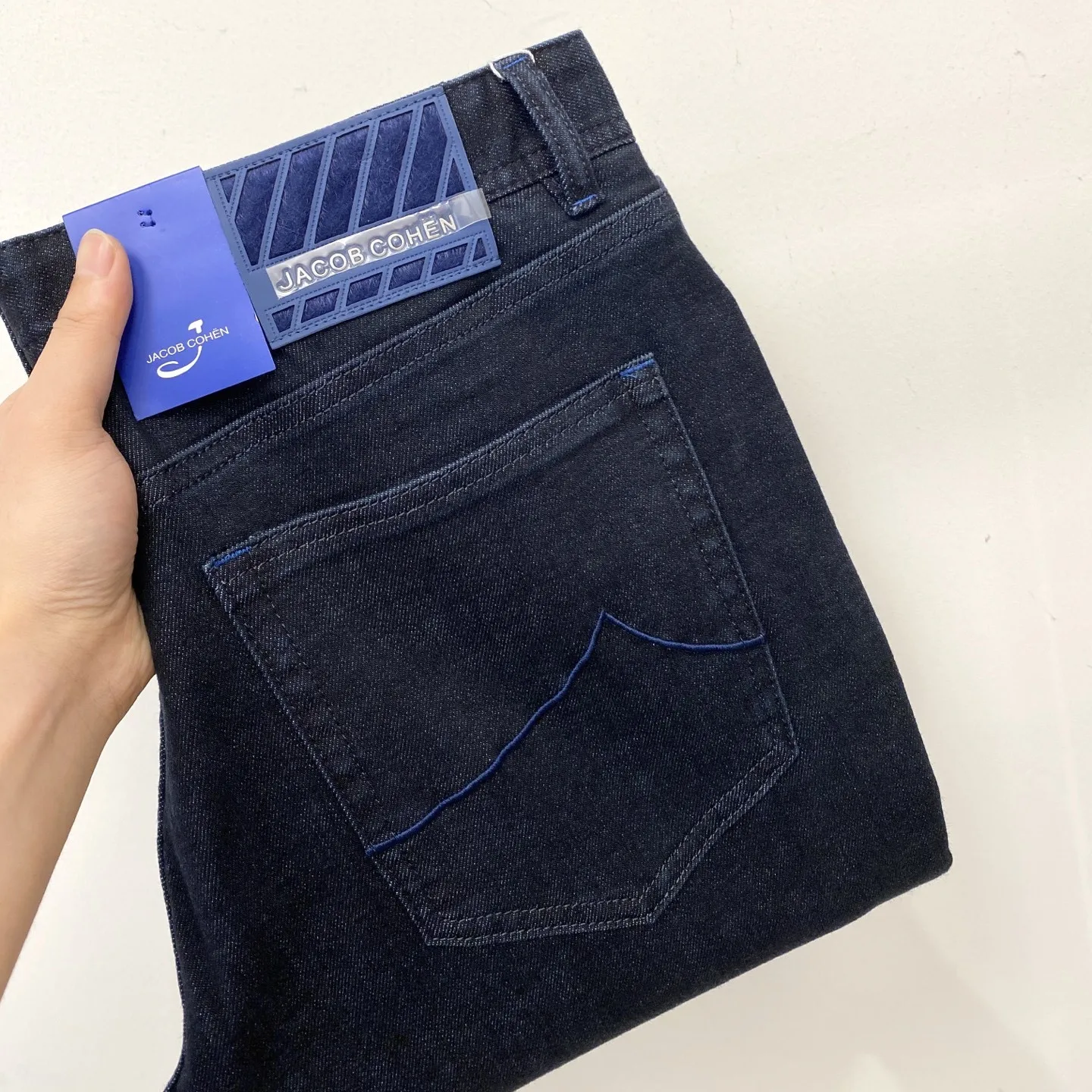 

Мужские повседневные джинсы JAOB: прямой крой, эластичный пояс, комфортная посадка, легкие, в британском стиле, новая модель