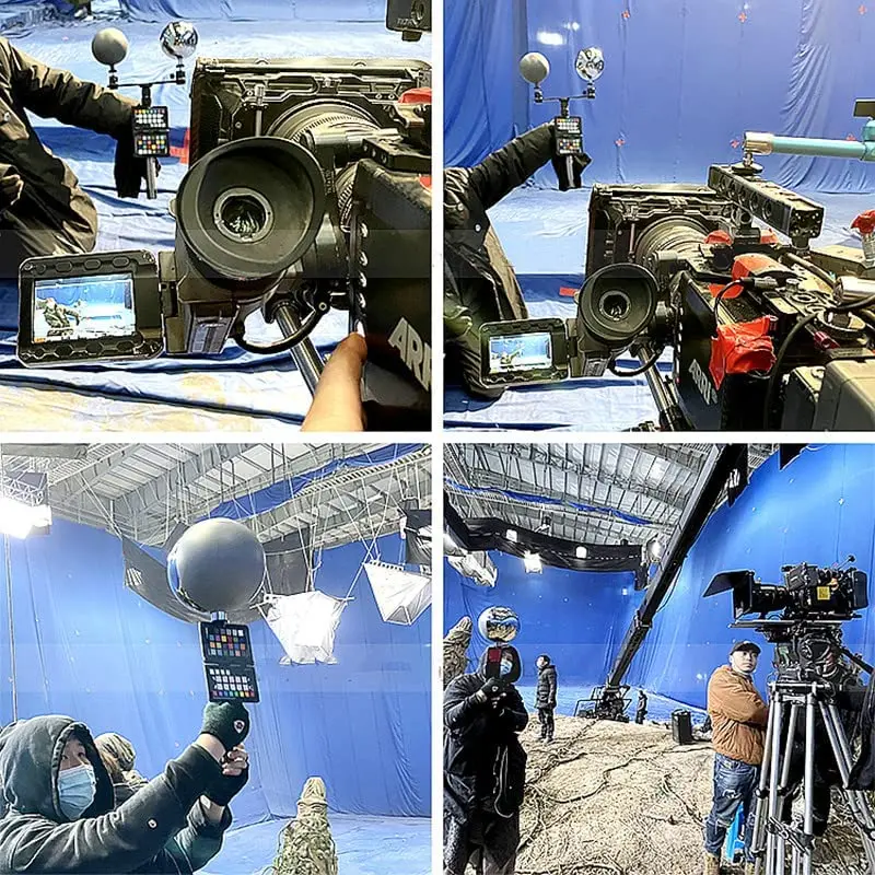 مجموعة الكرة المرجعية VFX الاحترافية بنسبة 18% من الكروم الرمادي والأبيض لإنتاج الأفلام وCGI