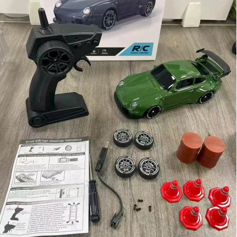 

New 2025 Upgrade 1/24 Scale RC Drift Car Mini Remote Control 4WD Racing Toy High Speed 2.4G Radio Frequency Model Vehicle
