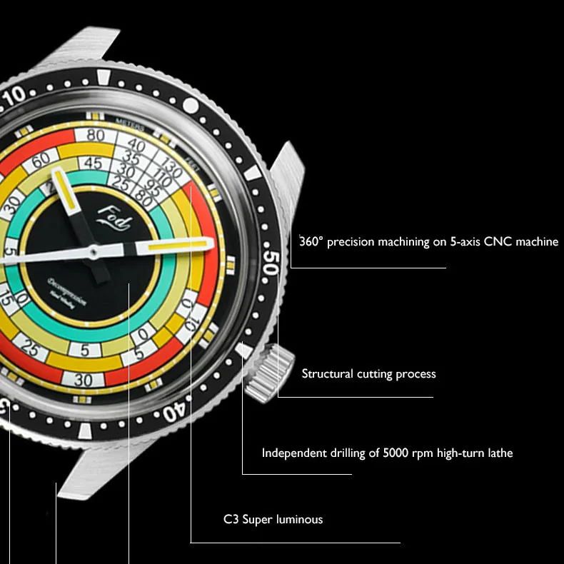 MERKUR Mens Watches Retro 40mm Men Luxury Watch Hand Wind Mechanical Wristwatch C3 Luminous 50M Waterproof K1 Mirror Fashion Dia