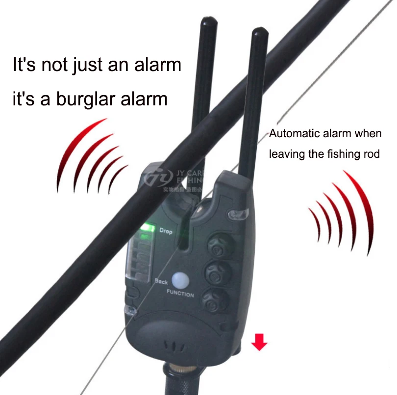 European Most Popular Wireless 4 Alarms+1 Receiver Fishing Bite Alarm Set