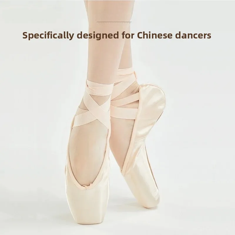 Sansha Ballet Pointe Shoes for Adults And Children Beginners Dance Practice Hard Shoes Elegant Style Mixed Material Footwear