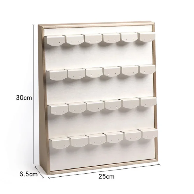 Premium PU Leather Vertical Jewelry Display Rack - Ring, Earring, Necklace, Pendant Stand for Jewelry Store Counter Showcase
